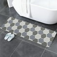 thumbnail image 5 of Kitchen Mat Rug 1 PCS Modern Art Black White Grey Hexagon Geometric Pattern Runner Rug Anti-Fatigue Comfort Memory Foam Standing Mat Non-Slip Floor Door Mat for Bathroom Bedroom 16x47in, 5 of 6