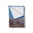 thumbnail image 2 of Tibetan Soft Flannel Fleece Throw Blanket, Old Houses at Larung Gar in Clear Sunny Day Travel Picture Sichuan China, Cozy Plush for Indoor and Outdoor Use, 50" x 70", Multicolor, by Ambesonne, 2 of 6