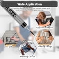 thumbnail image 7 of Cordless Soldering Iron Kit, USB Rechargeable Portable Cordless Soldering Iron,LED Light and LCD Digital Adjustable Temperature, Soldering Iron for Electric Repairs, DIY(Gray), 7 of 7