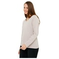 thumbnail image 3 of Wear Sierra Women’s Long Sleeve V-Neck T-Shirt, Stone Soft Pima Cotton, Small, 3 of 9