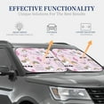 thumbnail image 4 of Honeii No Drama Llama Print Foldable Car Sun Shade for Windshield, 2-Piece UV Protection Shade, Protects Car Interior, Ideal for Cars, Trucks, SUVs-Small, 4 of 6