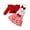 Red, variant on ZQUUVOU Baby Girls Heart Print Dress Set Long Sleeve Round Neck Bow Romper with Headband Valentines Day Outfit Red