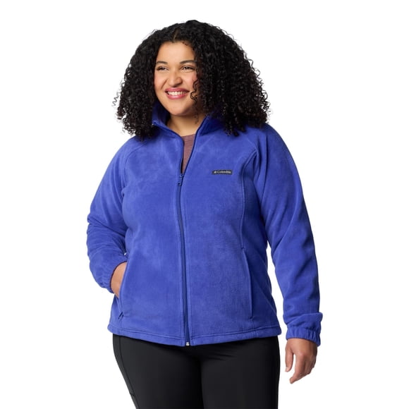 Campera Columbia Benton Springs con Cierre Completo y Forro Polar Azul Clematis Talle 3X