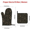thumbnail image 2 of Goth Sun Moon Oven Mitts Pot Holders Set of 4, Kitchen Gloves Potholders Heat Resistant for Chef Baking Cooking Grilling BBQ, 2 of 6