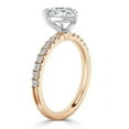 thumbnail image 2 of OM-RE 2 Carat Lab Grown Diamond Solitaire Engagement Ring, 14K Rose Gold, 2 of 2