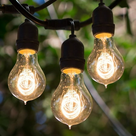 Bulbrite Incandescent Outdoor Filament String Light Warm White 48 Feet 15 Lights Bulbrite Incandescent Outdoor Filament String Light Warm White 48 Feet 15 Lights
