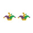 thumbnail image 1 of 100%New,Women Mardi Gras Dangle Earrings Earrings For Women European American Miss Mardi Gras Jewelry----B--Product code 72464 B, 1 of 4