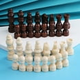 thumbnail image 6 of 32 Pcs Wooden Chess Pieces Portable International Chess Pieces Tournament Chess Figures Hand Carved Chessmen, 6 of 8