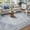 Blue & Beige, variant on Scalloped Beige Floral 2x3 Rug, Machine Washable Non-Slip, Stain-Resistant Low-Pile for Entryway, Bathroom-Beige & multicolor