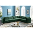 thumbnail image 4 of Meridian Furniture Jacob Green Velvet Modular Sectional, 4 of 12