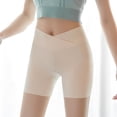 thumbnail image 5 of Gibobby Leggings gluteos deportivo Características los pantalones bóxer cintura alta con realce cadera algodón para mujer:（Beige， L), 5 of 5