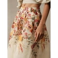 thumbnail image 5 of Women'S A-Line Vintage Print Skirt Light Yellow XL, 5 of 7