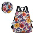 thumbnail image 5 of FORMRS Women's Travel Backpack Purse Anti-Theft Hidden Pockets Casual Shoulder Bag, Colorful Flowers Pattern, 5 of 7