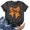 Grey, variant on Women's Casual Printed Crew Neck Short Sleeve T-Shirt Soft Breathable Summer Top