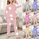thumbnail image 4 of Odeerbi 2-14 Años Niños Niñas Pijamas Suaves Manga Larga Tops Pantalones Juego Suaves Estrellas Estampadas Ropa de Dormir Franela Juego de Dos Piezas, 4 of 4