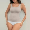 thumbnail image 7 of BLTIBY Women's Shapewear Tank Top Shaping Camisole U Neck Tops Tummy Control Vest Seamless Slimming Sleeveless Shaper Khaki M, 7 of 7