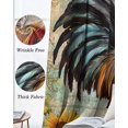 thumbnail image 3 of Sunflower Retro Rooster Blackout Curtains for Bedroom Living Room Darkening Curtains 84 Inch Length 2 Panels Set Watercolor Elegant Animals Window Curtain Window Treatment Grommet Drapes 42"x84", 3 of 9