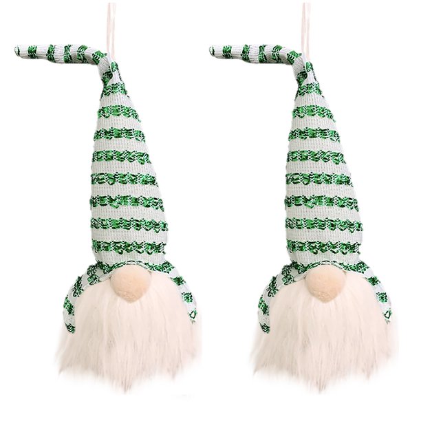 Gibobby Colgante muñeca decoración hombre sin rostro viejo árbol Navidad colgante iluminado decoración del(B)