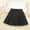 Black, variant on Kids Girls Skirts Size 4T-5T, Summer A-line Pleated School Uniform Mini Skirts with Liner Gray