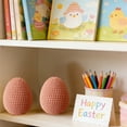 thumbnail image 5 of Hand Crocheted Easter Egg Decor - Soft Textured Nutural-Finish Knitted Ornaments for Festive Baskets, Home, and Event Decorations, Perfect for Spring Celebrations, 5 of 5