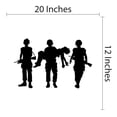 thumbnail image 4 of Country Wall Decals For Boy'S Bedroom - Silhouette Wall Sticker Decal With Easy Installation Instructions Wall Decal Sticker - Size: 20 In X 12 In, 4 of 5