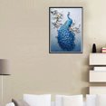 thumbnail image 3 of 5D bricolaje completo taladro diamante pintura azul pavo real cruz puntada bordado hogar pared decoración Likrtyny decoración de arte, 3 of 9