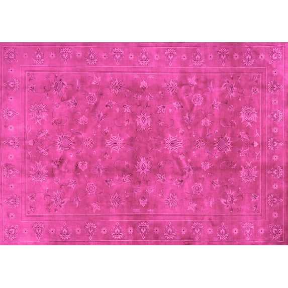 Ahgly Company Indoor Rectangle Persian Pink Traditional Area Rugs, 8' x 12'