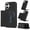 Black, variant on for iPhone 16 Plus Wallet Case, 2-in-1 Detachable Back Magnetic Cover & PU Leather Wallet Phone Case, with Folio 4 Card Holders, Support Mag-Safe Charging Case for iPhone 16 Plus, Winered