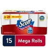 Scott Choose-A-Sheet Paper Towels, White, 15 Mega Rolls
