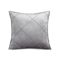 thumbnail image 2 of Naiovety Funda de cojín Terciopelo Simple Celosía grande Color sólido Funda de almohada Funda de cojines ligeros Sofá decorativo Suministros térmicos Gris, 2 of 6