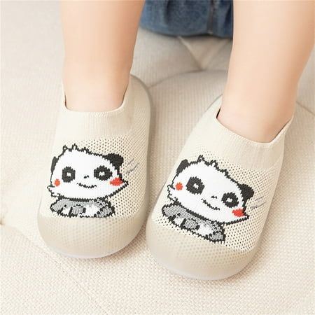 

Quealent Baby Sneakers Unisex Baby Slippers Girls Boys Booties Winter Warm Baby Socks Shoes Crib Shoes Beige 2 Years