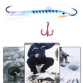 thumbnail image 2 of Kuymtek Señuelos Pesca 83mm/18g Anzuelo Triple Señuelos Pesca en Hielo Aparejos Pesca (azul), 2 of 6