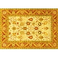 thumbnail image 1 of Ahgly Company Indoor Rectangle Oriental Yellow Traditional Area Rugs, 2' x 4', 1 of 4