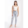 thumbnail image 1 of Mom jeans Roman Fashion Con lentejuela juvenil 6635 Mezclilla light azul, 1 of 3
