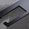 thumbnail image 3 of Toilet Paper Holder with Shelf, Thickened Aluminum Screws Wall Mount Toilet Tissue Roll Holder, Black, 3 of 7