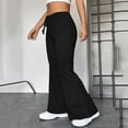 thumbnail image 6 of Fashion Gifts for Her Nnhblu Sweatpants Women Autumn Bell-bottoms Flares Comfy Long Long Trousers for Women Tall Black, 6 of 9