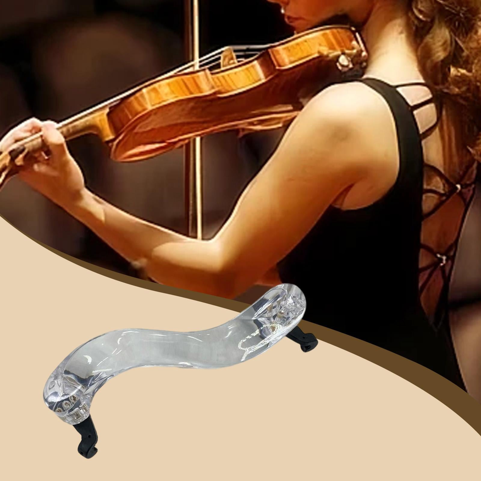 LeeQinersw 1/2 3/4 Violin Shoulder Rest Comfort for Beginners Professionals Easy to Use black