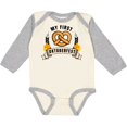 thumbnail image 3 of Inktastic My First Oktoberfest with Pretzel and Banner Boys or Girls Long Sleeve Baby Bodysuit, 3 of 5