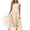 A-Gold1073, variant on XIAOCHA Womens Lace Dress Flared Chiffon Sleeveless Round Neck Evening Gown Flowy Elegant Party Dresses