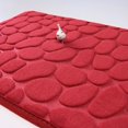 thumbnail image 1 of Xiao Hua Juego de tres piezas de inodoro de estilo europeo, juego de tres piezas de almohadillas para inodoro, alfombrilla de baño absorbente, limpia y reutilizable para ducha (rojo), 1 of 5