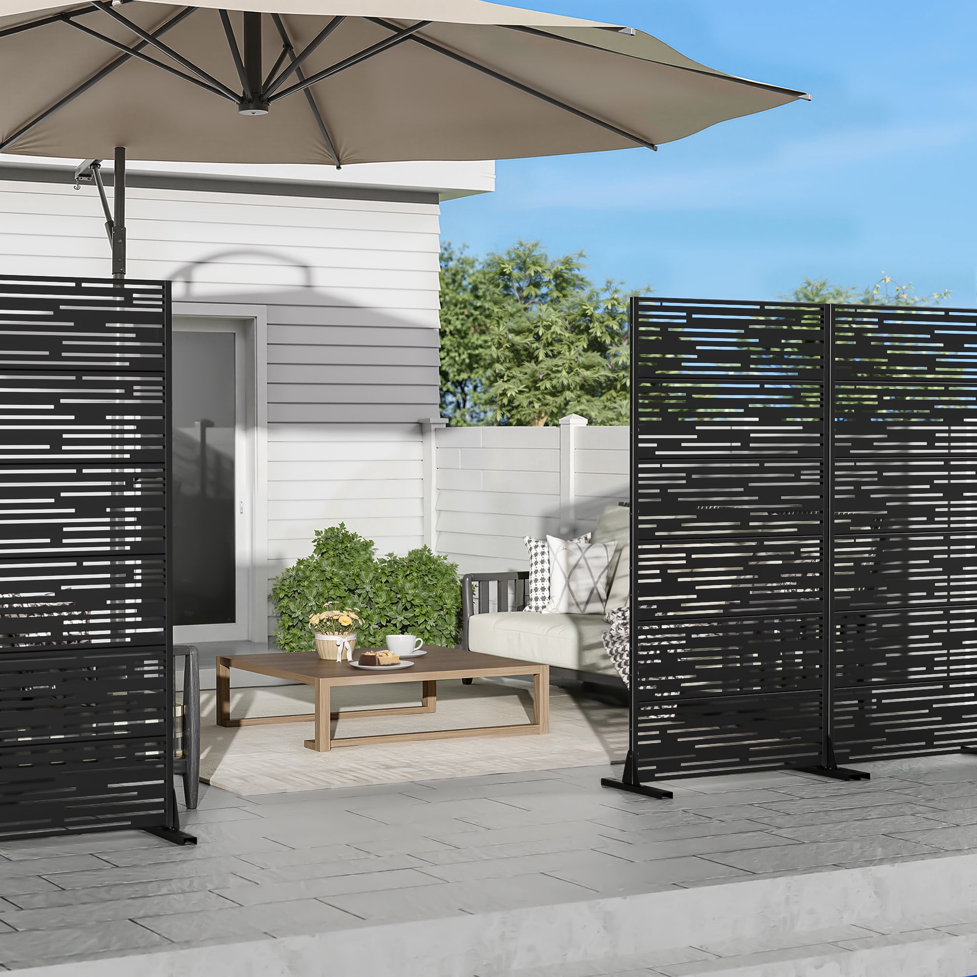 Privacy Metal Screen Fence Panel