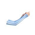 thumbnail image 5 of Ettsollp 1 Pair Moisture-Wicking Arm Sleeves Solid Color High Elastic Super Soft Breathable Quick-drying UV-proof Sports Arm Sleeves, 5 of 8