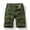 Army Green, variant on Xysaqa Cargo Shorts for Men Classic Elastic Waist Relaxed Fitted Cargo Short Multi-Pocket Outdoor Shorts S-4XL