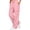 Pink, variant on Women's Fleece Lined Cargo Pants Elastic Waist Drawstring Wide Leg Casual Lounge Trousers Cozy Fall Winter Jogger Pants with Pockets White