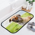 thumbnail image 4 of GZHJMY Bathroom Rugs Mats Non-Slip, Soft Microfiber Absorbent Bath Mats for Shower Bathtubs, Chihuahua Pug Butterfly Indoor Entrance Door Mats Bedroom Laundry 24”x16” Carpet Runner, 4 of 7