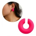 thumbnail image 2 of SIEYIO Fashion Chunkys Ear Cuffs Earrings Non Piercing Clip On Cartilage Hoop Earring Thick Round Huggie Fake Earring Jewelry, 2 of 21