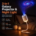 thumbnail image 3 of 2027 New Hd Smart Dynamic 5d Holographic Night Light Projector, Plug and Play Hd Star Projector, USB HD LED Starry Sky Projector,Mood Light for Bedroom Car Ceiling Decor, 3 of 9