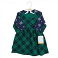 thumbnail image 2 of Hudson Baby Infant and Toddler Girl Cotton Dresses, Black Watch Plaid, 5 Toddler, 2 of 4