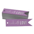 thumbnail image 1 of Inkdotpot Silver Foil Paper Hang Tags Made With Love Text Favor Tags 50 Pieces, 1 of 6