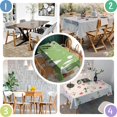 thumbnail image 3 of Merry Christmas Tablecloth Waterproof Spillproof Tablecolths Table Covers Colorful Balls Pine Trees Snowflake Table Cover for Christmas Background Indoor Outdoor Birthday Rectangle,60x84inches, 3 of 5
